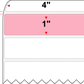4 X 1 Premium Paper Thermal Transfer Label - Perforated - PMS 1767 Pink 1767 - 4" Roll - Permanent