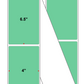 Fanfolded - 4 X 6.5 Premium Paper Thermal Transfer Label - PMS 345 Green 345 - Permanent