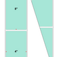 Fanfolded - 4 X 8 Premium Paper Direct Thermal Label - PMS 331 Light (Mint) Green 331 - Permanent