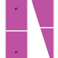 Fanfolded - 4 X 8 Premium Paper Thermal Transfer Label - PMS 247 Dark Purple 247 - Permanent