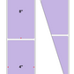 Fanfolded - 4 X 8 Premium Paper Thermal Transfer Label - PMS 2635 Lavender/Light Purple 2635 - Permanent