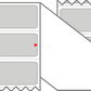 Fanfolded - 4 X 1 Premium Paper Thermal Transfer Label - PMS Cool Gray 2 Cool Gray 2 - Permanent