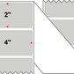 Fanfolded - 4 X 2 Premium Paper Thermal Transfer Label - PMS Cool Gray 2 Cool Gray 2 - Permanent
