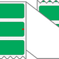 Fanfolded - 4 X 1 Premium Paper Thermal Transfer Label - PMS 354 Green 354 - Permanent