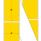 Fanfolded - 4 X 6 Premium Paper Thermal Transfer Label - Yellow Pantone Yellow - Permanent