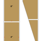Fanfolded - 4 X 8 Premium Paper Thermal Transfer Label - PMS 465 Cardboard Brown 465 - Permanent
