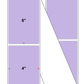 Fanfolded - 4 X 6 Premium Paper Thermal Transfer Label - PMS 2635 Lavender/Light Purple 2635 - Permanent