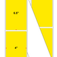 Fanfolded - 4 X 6.5 Premium Paper Thermal Transfer Label - Fluorescent Yellow 803 - Permanent