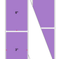 Fanfolded - 3 X 5 Premium Paper Direct Thermal Label - PMS 2577 Light Violet 2577 - Permanent