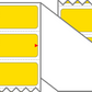 Fanfolded - 4 X 1 Premium Paper Thermal Transfer Label - Pantone Yellow Yellow - Permanent