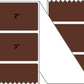 Fanfolded - 3 X 2 Premium Paper Direct Thermal Label - PMS 4695 Dark Brown 4695 - Permanent
