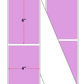 Fanfolded - 4 X 6 Premium Paper Thermal Transfer Label - Light Purple 251 - Permanent