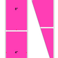 Fanfolded - 4 X 8 Premium Paper Thermal Transfer Label - Fluorescent Pink 806 - Permanent
