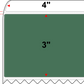 4 X 3 Premium Paper Direct Thermal Label - Perforated - PMS 349 Forest Green 349 - 4" Roll - Permanent