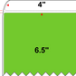 4 X 6.5 Premium Paper Direct Thermal Label - Perforated - PMS 375 Yellow/Green 375 - 4" Roll - Permanent