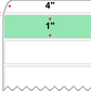 4 X 1 Premium Paper Thermal Transfer Label - Perforated - PMS 351 Light Green 351 - 4" Roll - Permanent