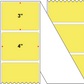 Fanfolded - 4 X 3 Premium Paper Direct Thermal Label - PMS 100 Light Yellow 100 - Permanent