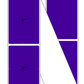 Fanfolded - 4 X 6 Premium Paper Thermal Transfer Label - Pantone Violet (Dark) Pantone Violet (Dark) - Permanent