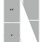 Fanfolded - 4 X 6.5 Premium Paper Thermal Transfer Label - PMS Cool Gray 5 (Medium) Gray 5 - Permanent