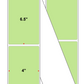 Fanfolded - 4 X 6.5 Premium Paper Thermal Transfer Label - PMS 365 Light Green/Yellow 365 - Permanent
