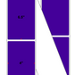 Fanfolded - 4 X 6.5 Premium Paper Thermal Transfer Label - Pantone Violet (Dark) Pantone Violet (Dark) - Permanent