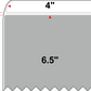 4 X 6.5 Premium Paper Direct Thermal Label - Perforated - PMS Cool Gray 5 (Medium) Gray 5 - 4" Roll - Permanent