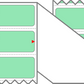 Fanfolded - 4 X 1 Premium Paper Thermal Transfer Label - PMS 351 Light Green 351 - Permanent