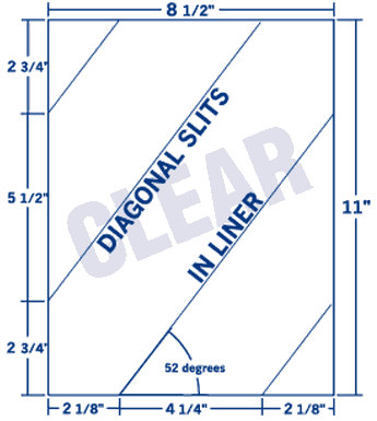 8.5" X 11" Laser/Inkjet Label-1 Per Sheet, 100 Sheets Per Pack, Clear, Permanent
