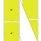 Fanfolded - 4 X 6 Premium Paper Thermal Transfer Label - Fluorescent Chartreuse 809 - Permanent