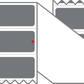Fanfolded - 4 X 1 Premium Paper Thermal Transfer Label - PMS Cool Gray 9 (Very Dark) Gray 9 - Permanent