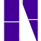 Fanfolded - 3 X 5 Premium Paper Thermal Transfer Label - Pantone Violet (Dark) Pantone Violet (Dark) - Permanent