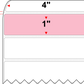 4 X 1 Premium Paper Direct Thermal Label - Perforated - PMS 182 Pink 182 - 8" Roll - Permanent