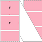 Fanfolded - 4 X 3 Premium Paper Direct Thermal Label - PMS 1767 Pink 1767 - Permanent
