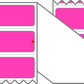 Fanfolded - 4 X 1 Premium Paper Thermal Transfer Label - Fluorescent Pink 806 - Permanent
