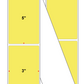 Fanfolded - 3 X 5 Premium Paper Thermal Transfer Label - PMS 100 Light Yellow 100 - Permanent