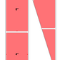 Fanfolded - 4 X 8 Premium Paper Thermal Transfer Label - Fluorescent Red 805 - Permanent