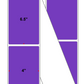 Fanfolded - 4 X 6.5 Premium Paper Thermal Transfer Label - PMS 266 Violet 266 - Permanent