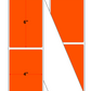 Fanfolded - 4 X 6 Premium Paper Thermal Transfer Label - Orange 21 - Permanent