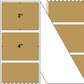 Fanfolded - 4 X 3 Premium Paper Thermal Transfer Label - PMS 465 Cardboard Brown 465 - Permanent
