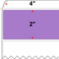 4 X 2 Premium Paper Thermal Transfer Label - Perforated - PMS 2577 Light Violet 2577 - 4" Roll - Permanent