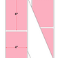Fanfolded - 4 X 6 Premium Paper Thermal Transfer Label - Pink 1767 - Permanent