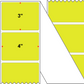 Fanfolded - 4 X 3 Premium Paper Thermal Transfer Label - Fluorescent Chartreuse 809 - Permanent