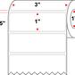 3 X 1 Premium Paper Thermal Transfer Label - Perforated - White - 5" Roll - Permanent