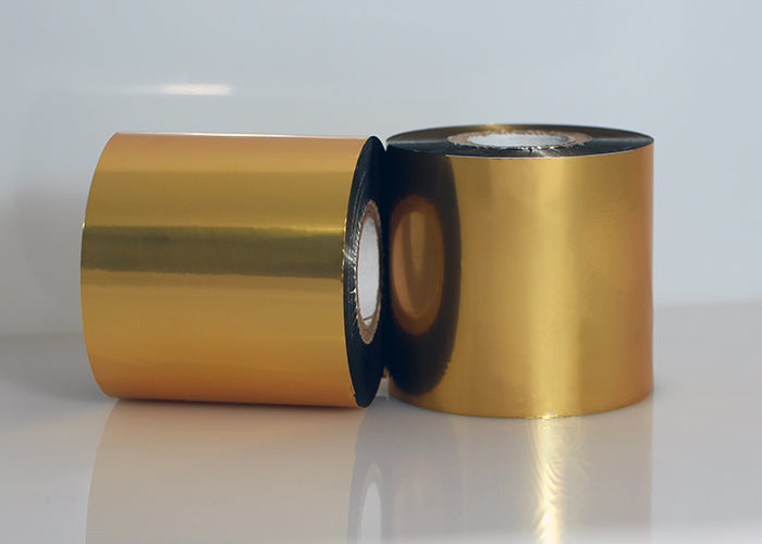 18107042 - Thermal Transfer Ribbon - 4.00 in X 1181 ft - VR301 Durable Metallic Gold Resin - Gold - Genuine DNP