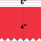 6 X 4 Premium Paper Thermal Transfer Label - Perforated - Red 32 - 8" Roll - Permanent