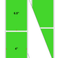 Fanfolded - 4 X 6.5 Premium Paper Thermal Transfer Label - Fluorescent Green 802 - Permanent