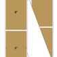 Fanfolded - 3 X 5 Premium Paper Thermal Transfer Label - PMS 465 Cardboard Brown 465 - Permanent