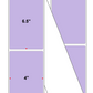Fanfolded - 4 X 6.5 Premium Paper Direct Thermal Label - PMS 2635 Lavender/Light Purple 2635 - Permanent