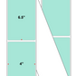 Fanfolded - 4 X 6.5 Premium Paper Thermal Transfer Label - PMS 331 Light (Mint) Green 331 - Permanent