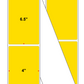Fanfolded - 4 X 6.5 Premium Paper Thermal Transfer Label - Pantone Yellow Yellow - Permanent